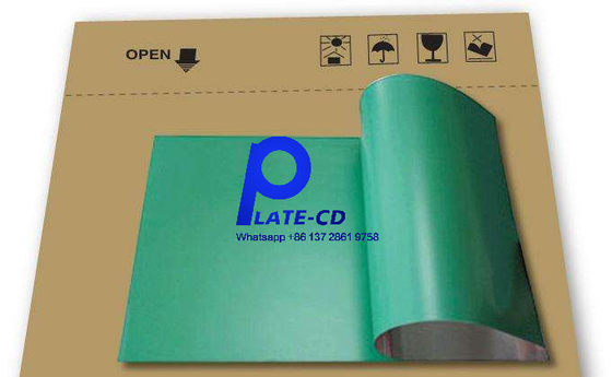 green / blue finish CTCP Plate Aluminum UV CTP Plate 0.15-0.3mm thickness